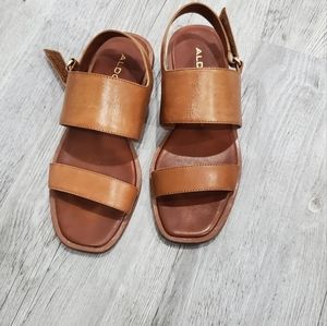 Aldo tan leather sandal